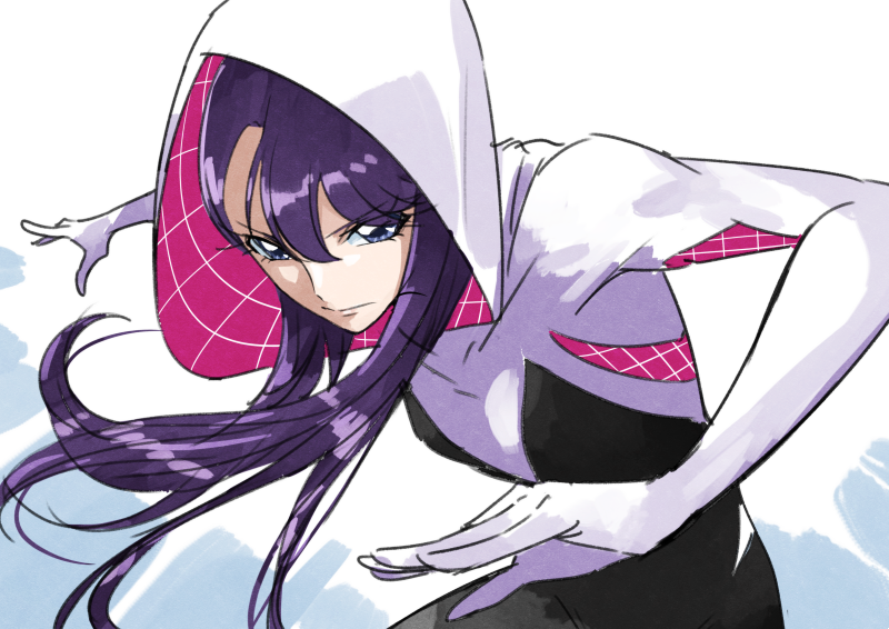 tsukikage yuri and spider-gwen (precure and 5 more) drawn by tsukikage_oyama