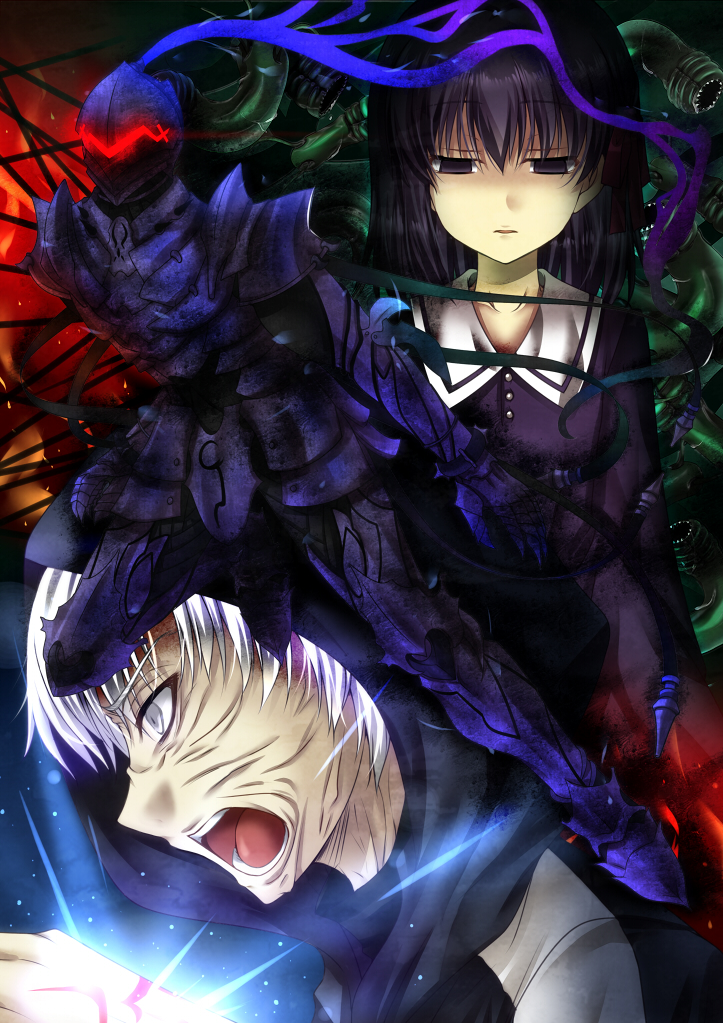 matou sakura, matou kariya, and berserker (fate and 1 more) drawn by kirise