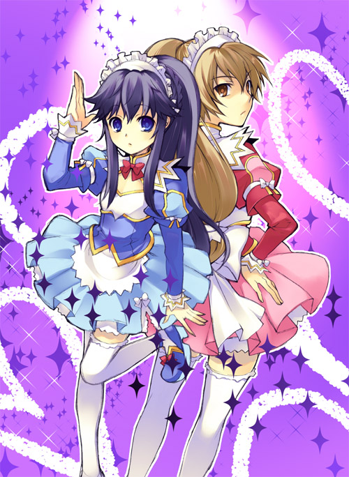 tenkuuji touga and shigure eiji (choujuushin gravion and 1 more) drawn by honda_tamanosuke