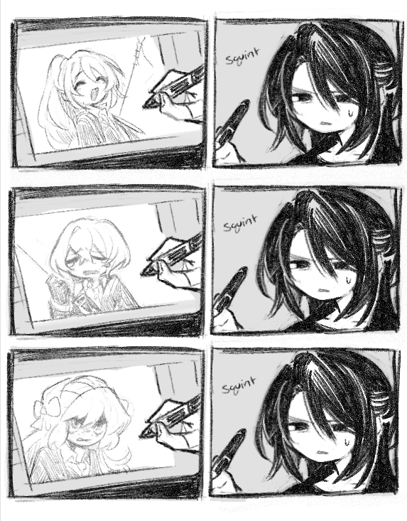 ishmael, sinclair, hong lu, and mu (original and 2 more) drawn by muu_037