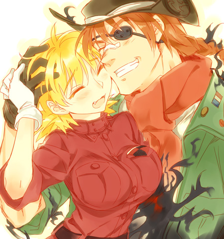 seras victoria and pip bernardotte (hellsing) drawn by kayama_(fukayama)