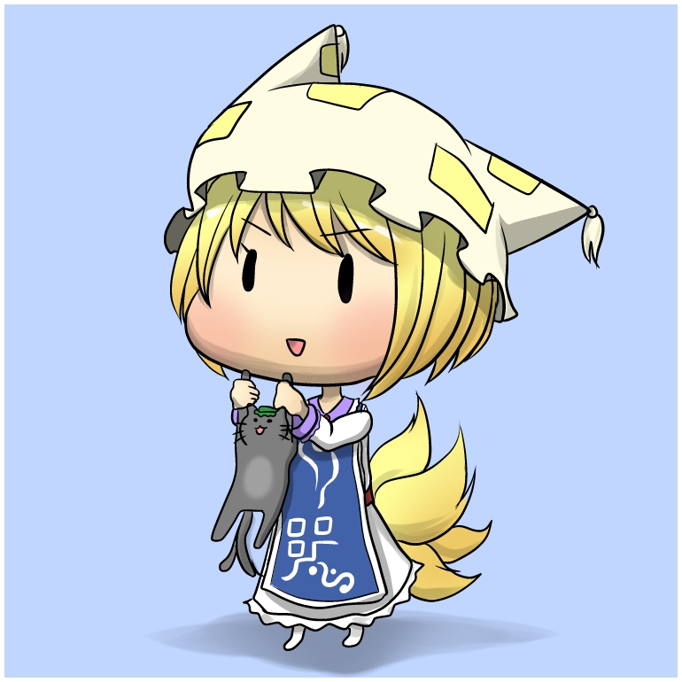 yakumo ran, chen, error musume, and girl holding a cat (touhou and 1 more) drawn by anago_nia