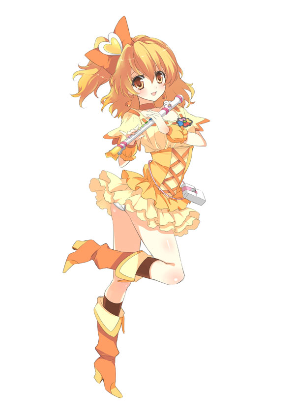 yamabuki inori and cure pine (precure and 1 more) drawn by yukiwo