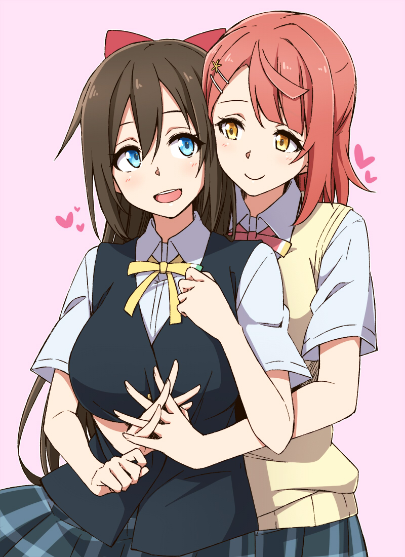 uehara ayumu and osaka shizuku (love live! and 1 more) drawn by shinsono_shiroko