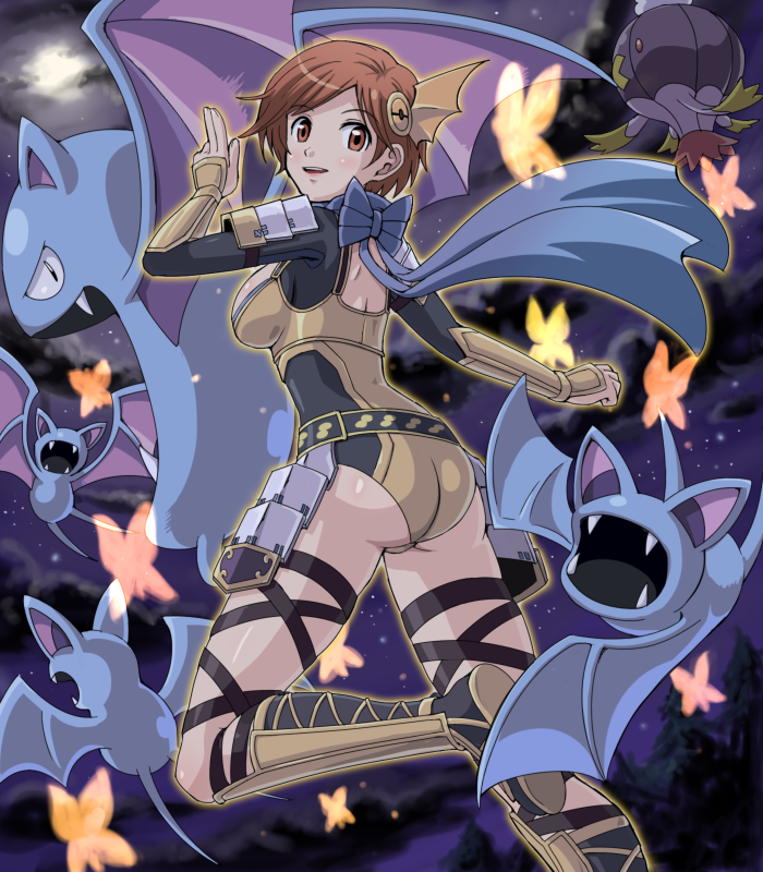 zubat, drifblim, golbat, and nene (pokemon and 3 more) drawn by pokemoa