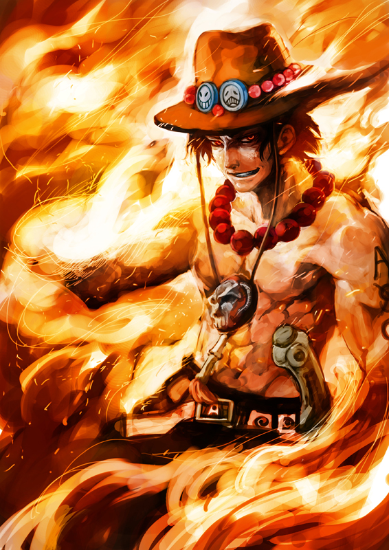 Portgas D Ace One Piece Drawn By Lack Danbooru
