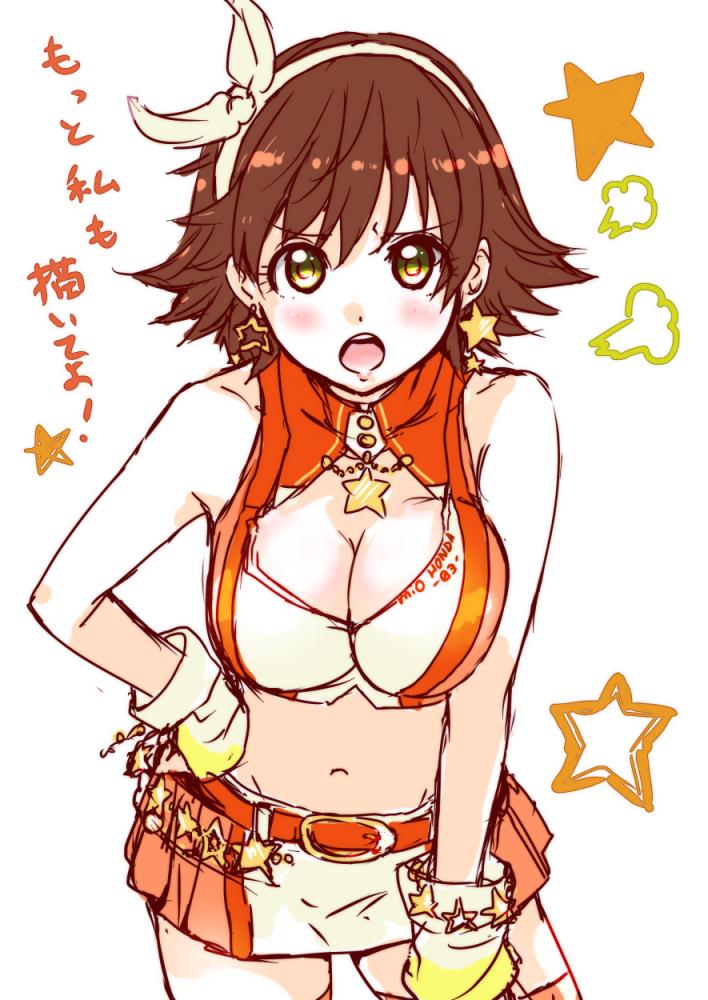 honda mio (idolmaster and 1 more) drawn by wonderfulalpha