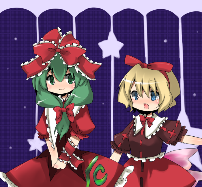 kagiyama hina and medicine melancholy (touhou) drawn by amo_(shibu3)