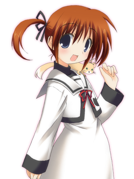 takamachi nanoha and yuuno scrya (lyrical nanoha and 1 more) drawn by kohinata_sora
