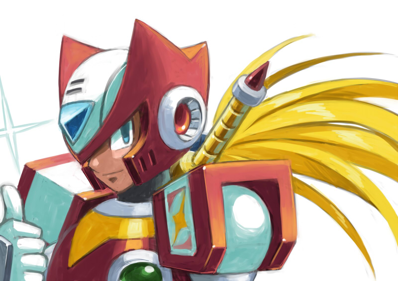 zero (mega man and 1 more) drawn by hi-go!