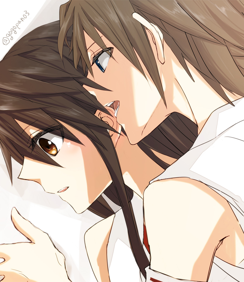 haruna and hiei (kantai collection) drawn by gogono_pan'ya