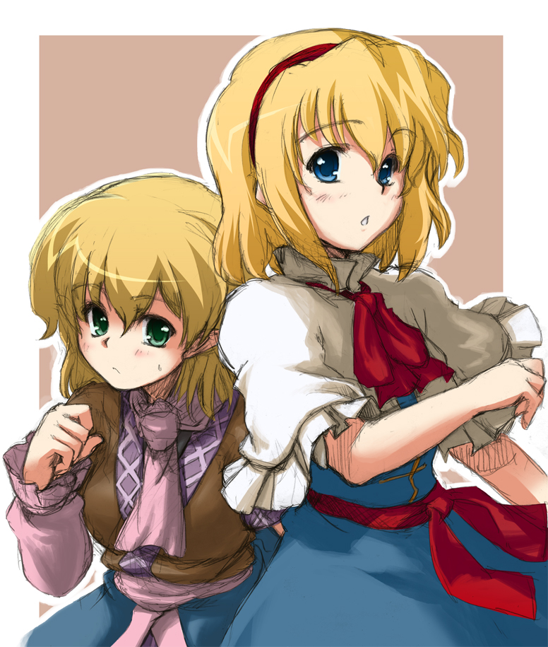 alice margatroid and mizuhashi parsee (touhou) drawn by cea_se