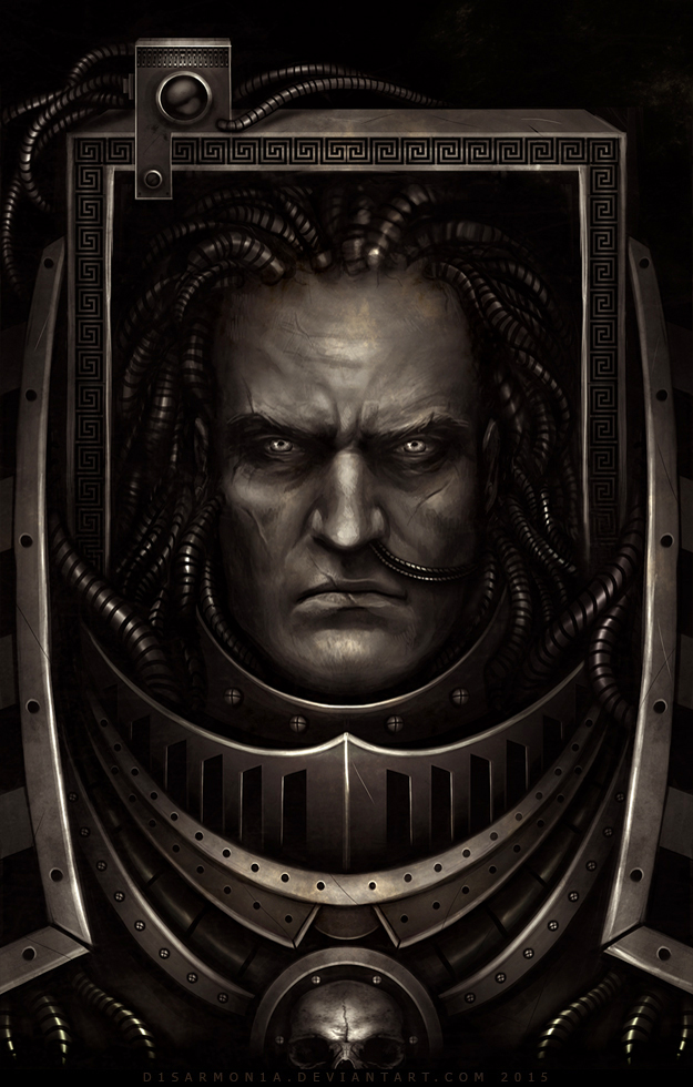 perturabo (warhammer 40k) drawn by veronica_anrathi