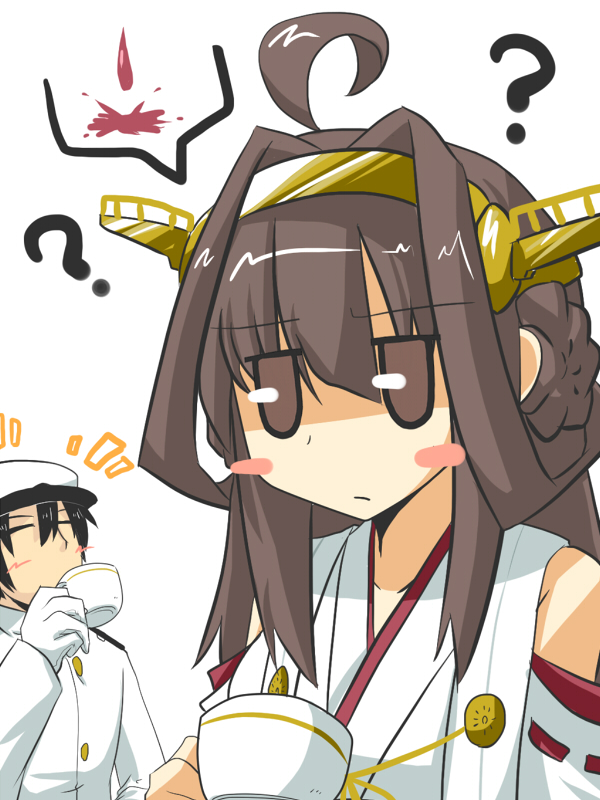 admiral and kongou (kantai collection) drawn by goma_(gomasamune)