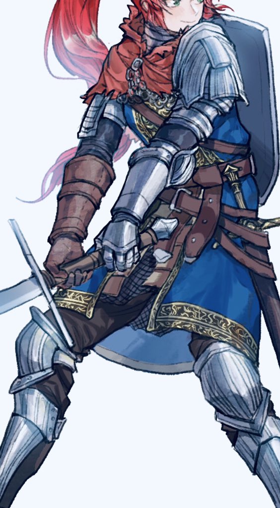 chosen undead (dark souls and 1 more) drawn by tworain_w
