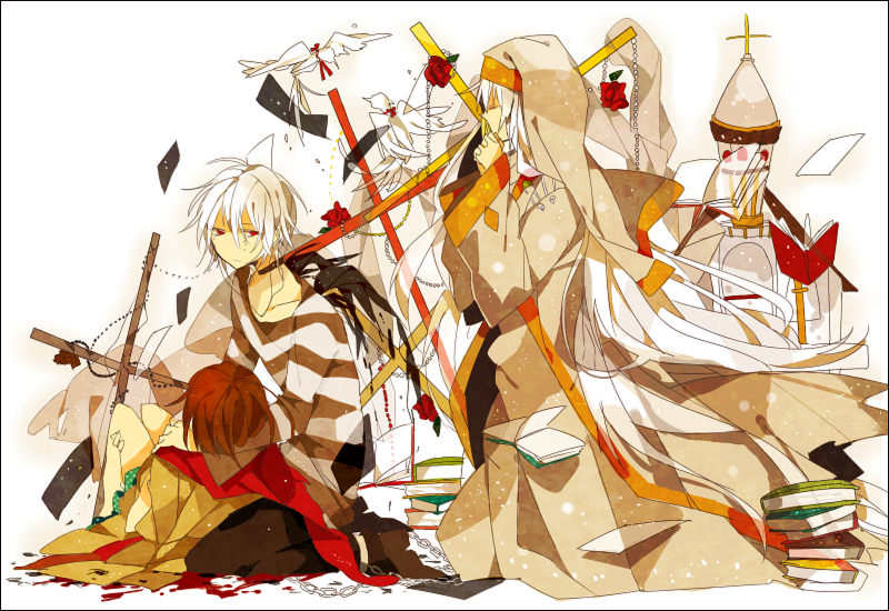 accelerator, index, and last order (toaru majutsu no index) drawn by akina422