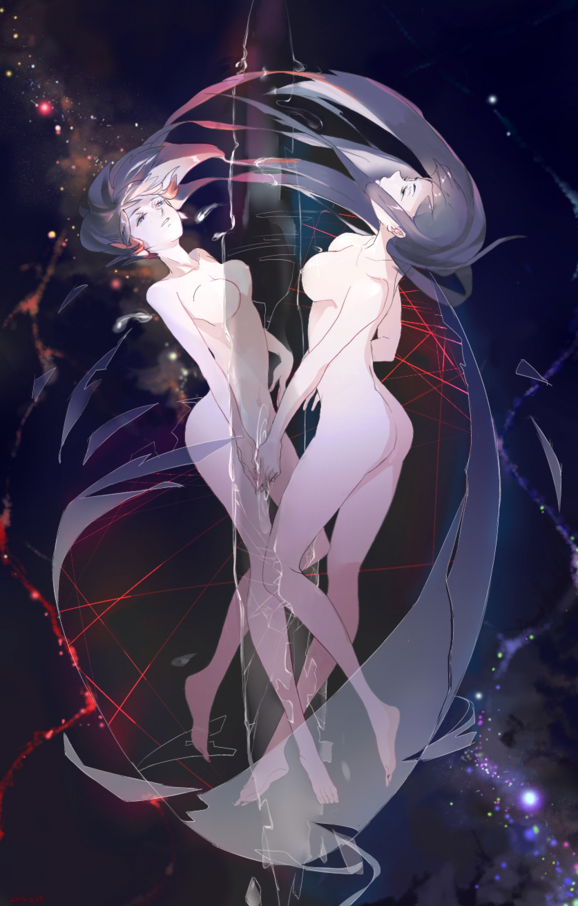 matoi ryuuko and kiryuuin satsuki (kill la kill) drawn by galanyu