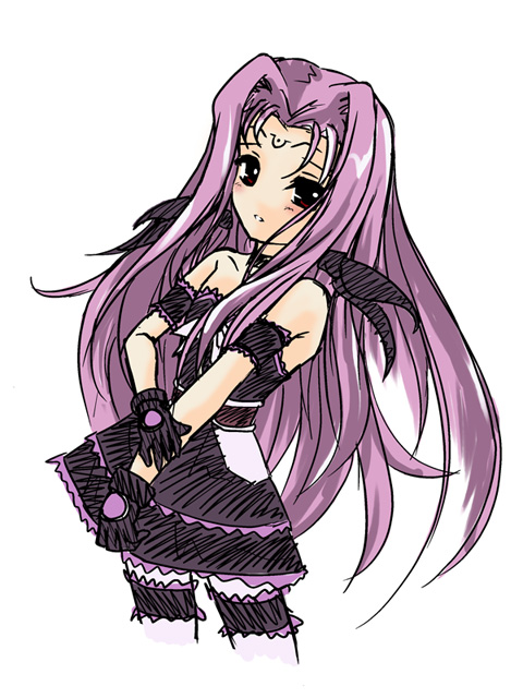 lutecia alpine and asclepius (lyrical nanoha and 1 more) drawn by frapowa