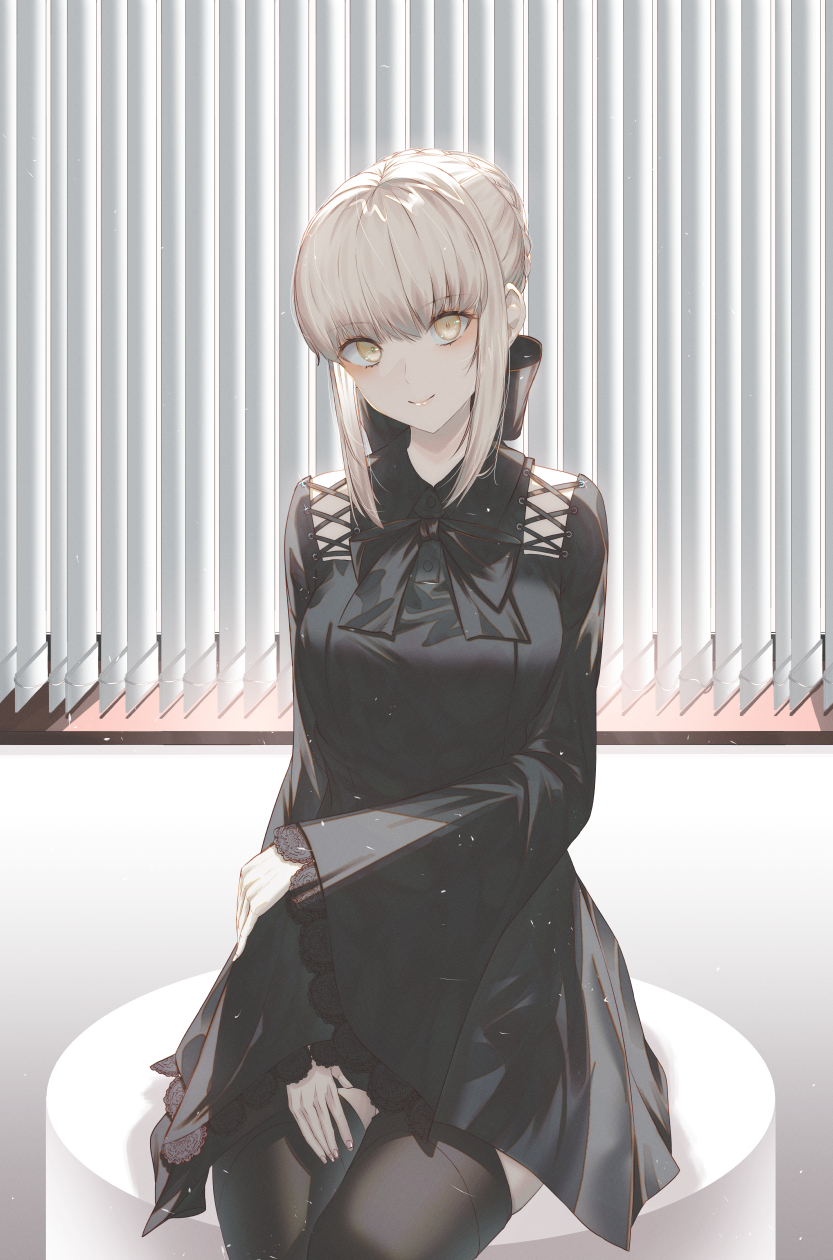 artoria pendragon and saber alter (fate and 2 more) drawn by fov_ps