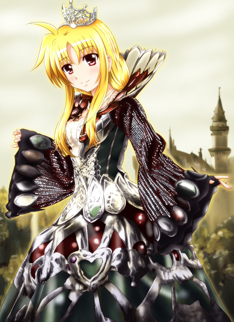 fate testarossa and mizuki nana (lyrical nanoha and 1 more) drawn by diesel-turbo