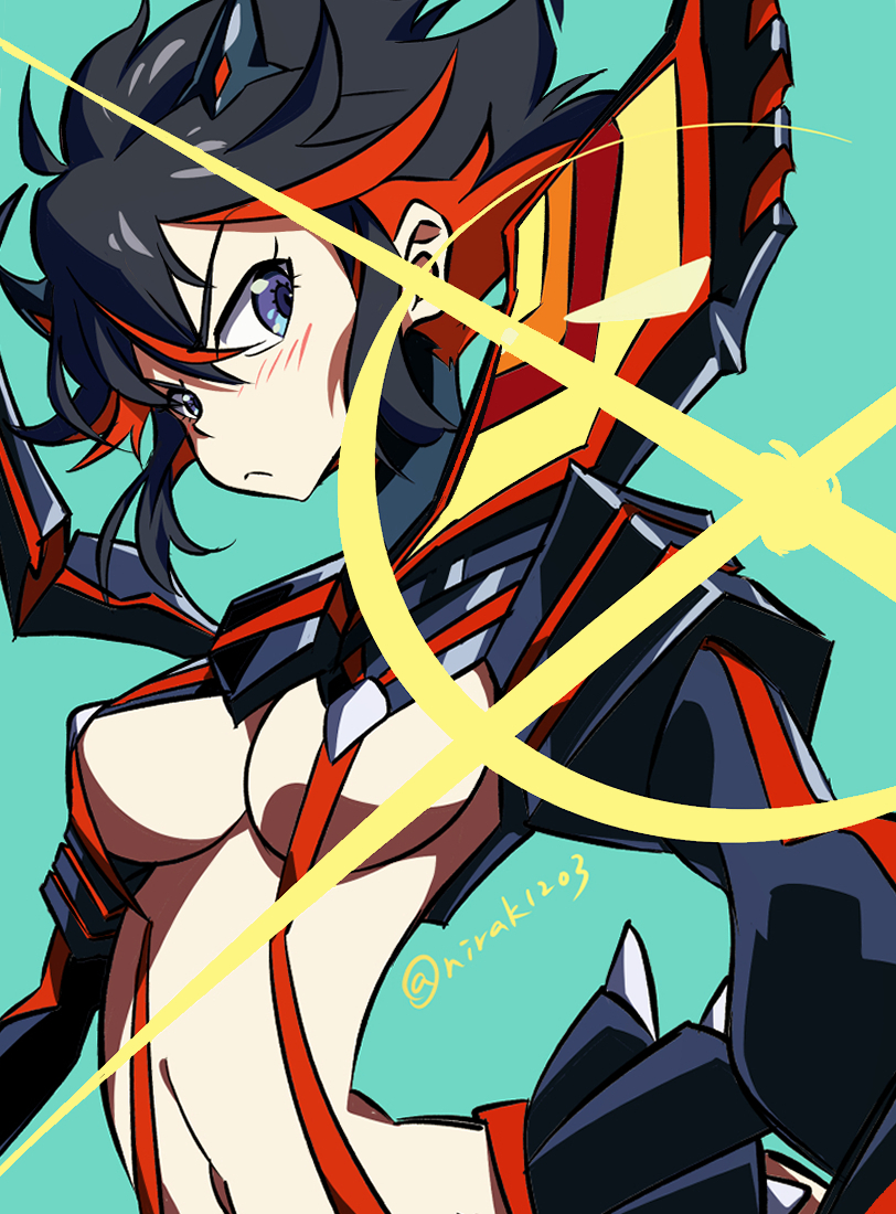matoi ryuuko and senketsu (kill la kill) drawn by nirak