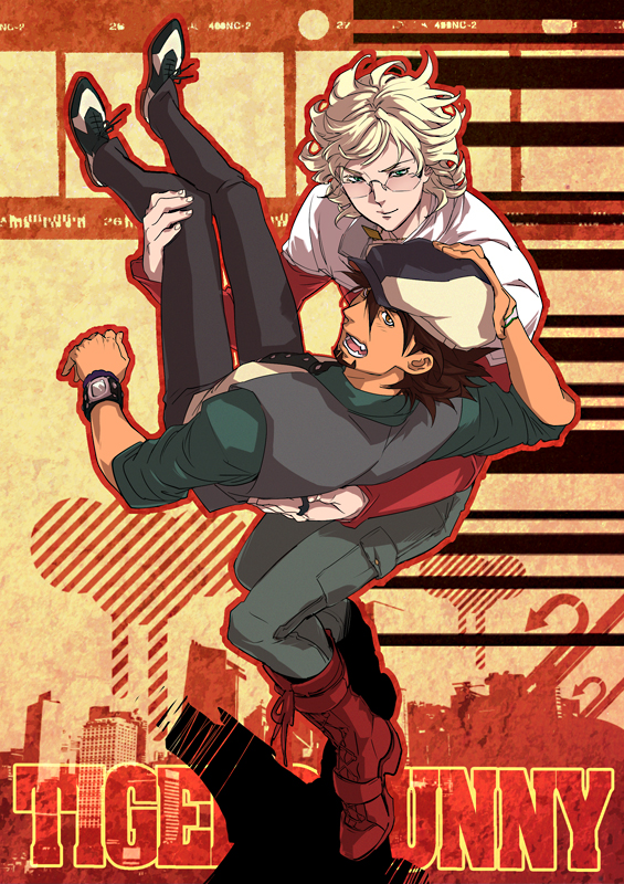 barnaby brooks jr. and kaburagi t. kotetsu (tiger & bunny) drawn by munin
