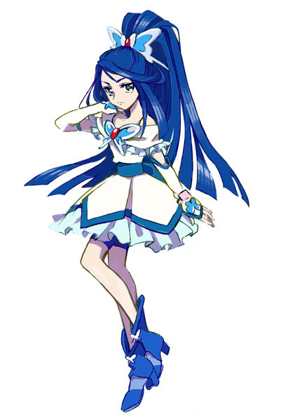 minazuki karen and cure aqua (precure and 1 more) drawn by penki
