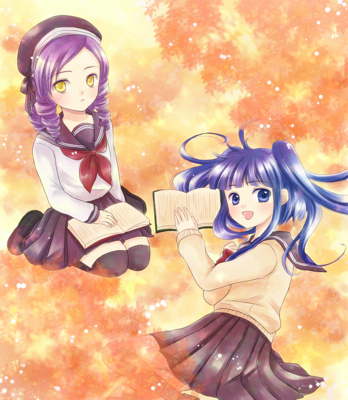 furudo erika and dlanor a. knox (umineko no naku koro ni) drawn by maekawa_suu