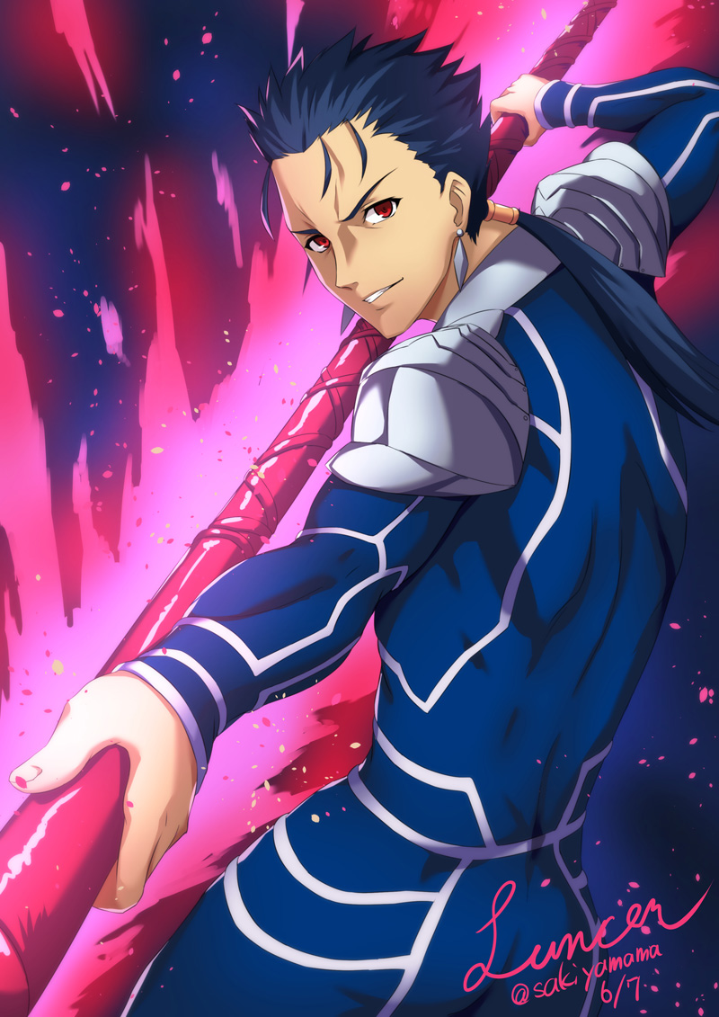 cu chulainn (fate and 1 more) drawn by sakiyamama