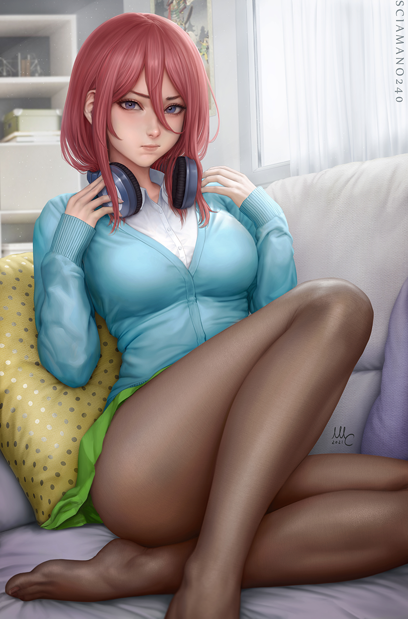 nakano miku (go-toubun no hanayome) drawn by sciamano240