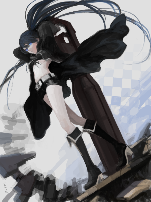 black rock shooter (black rock shooter) drawn by nanashi_(sn)