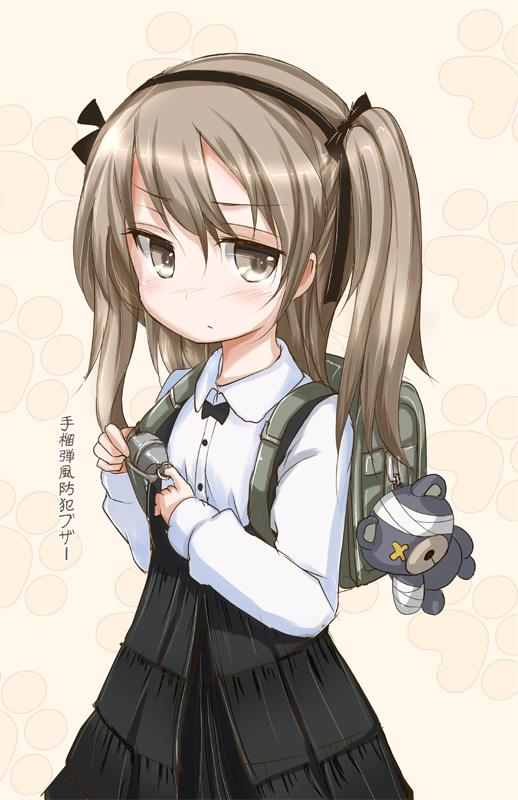 shimada arisu and boko (girls und panzer) drawn by inyucchi