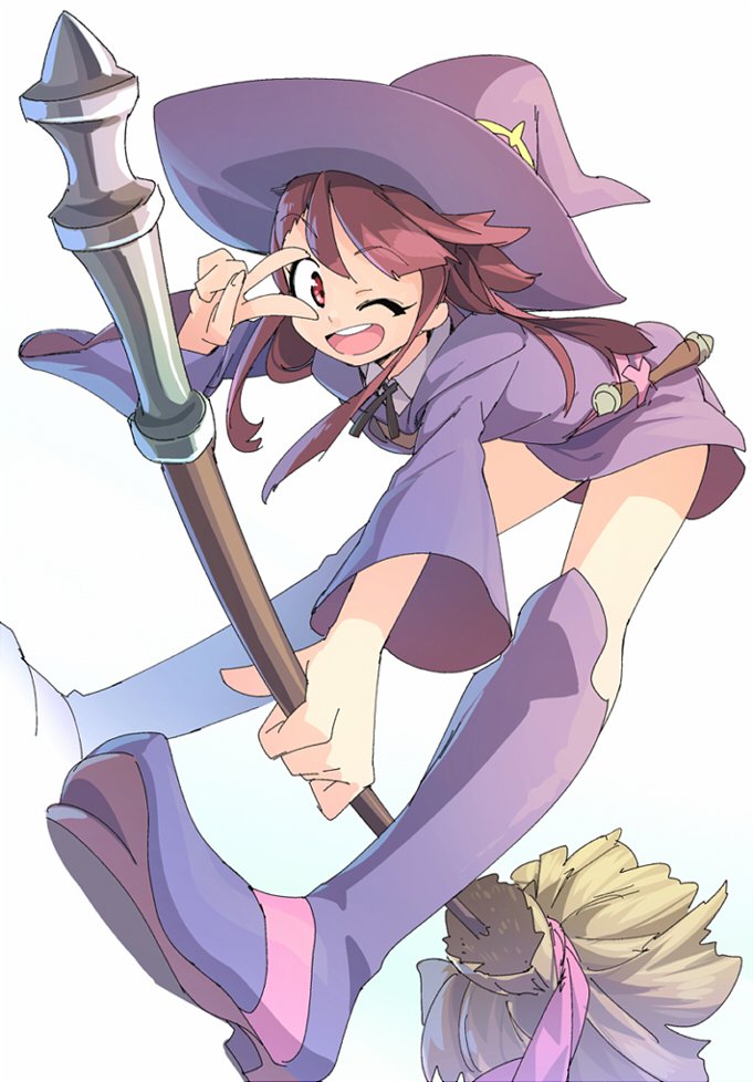 kagari atsuko (little witch academia) drawn by magenta_(atyana)