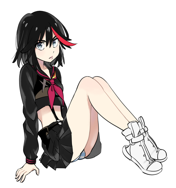 matoi ryuuko and senketsu (kill la kill) drawn by o-nashi_neko