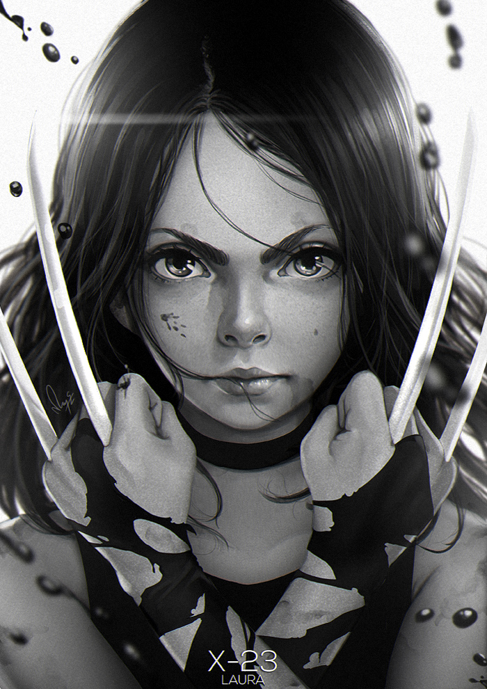 x-23 and laura kinney (marvel and 1 more) drawn by magion02
