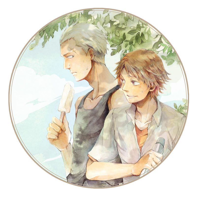 hanamura yousuke and tatsumi kanji (persona and 1 more) drawn by mur_(ahyarutoo)