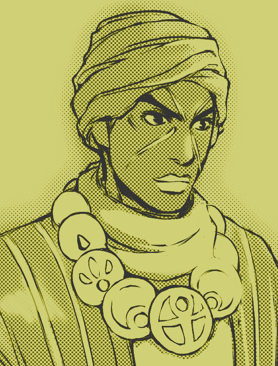 urmd abdul (jojo no kimyou na bouken and 1 more) drawn by yokko00