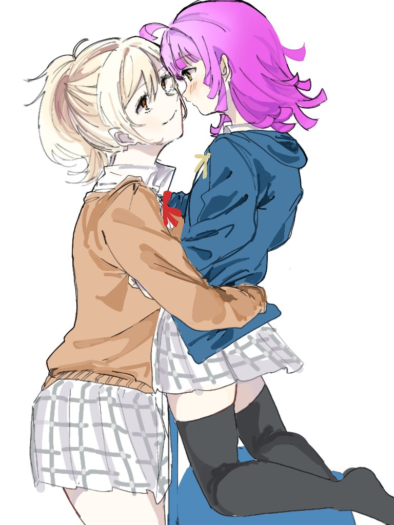 tennoji rina and miyashita ai (love live! and 1 more) drawn by anegoma567
