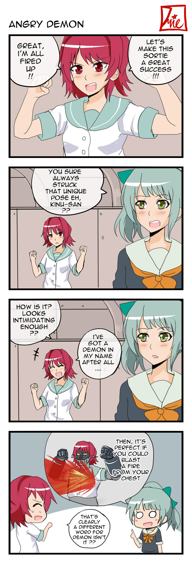 yuubari, kinu, and mazinger z (kantai collection and 2 more) drawn by drie