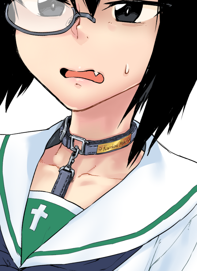 kawashima momo (girls und panzer) drawn by monolith_(suibou_souko)