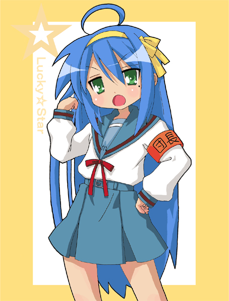 suzumiya haruhi, izumi konata, and hirano aya (suzumiya haruhi no yuuutsu and 1 more) drawn by heppoko_r