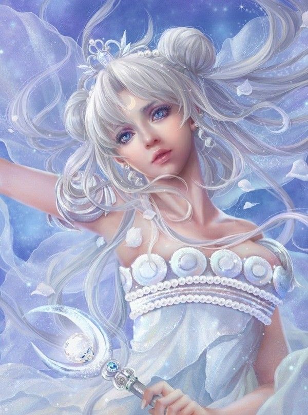 tsukino usagi and neo queen serenity (bishoujo senshi sailor moon) drawn by sunmomo