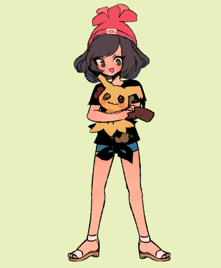 selene and mimikyu (pokemon and 1 more) drawn by charamells