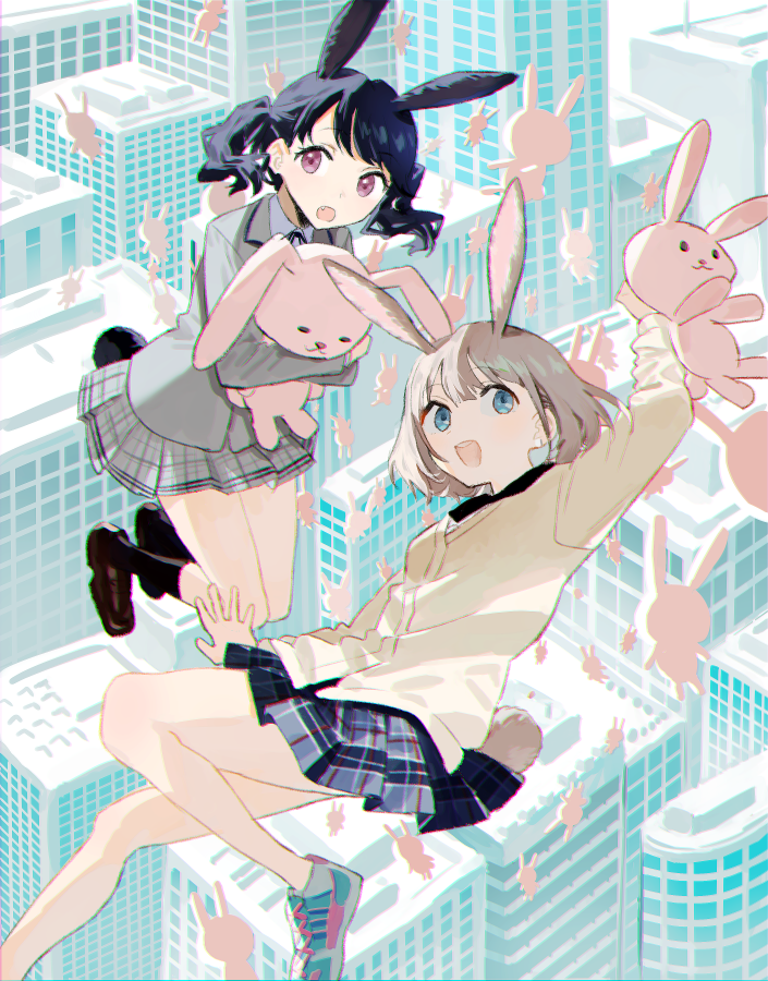 fukumaru koito and serizawa asahi (idolmaster and 1 more) drawn by nmnm2332chan