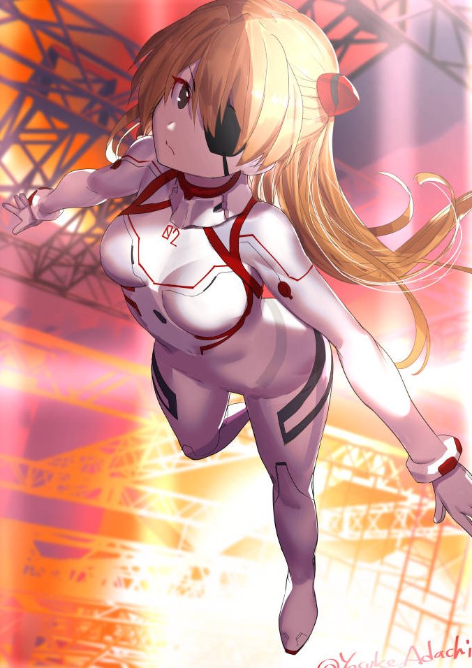 souryuu asuka langley (neon genesis evangelion and 2 more) drawn by adachi_yousuke