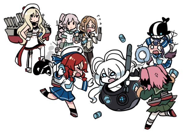 yura, katori, etorofu, richelieu, matsuwa, and 2 more (kantai collection) drawn by terrajin