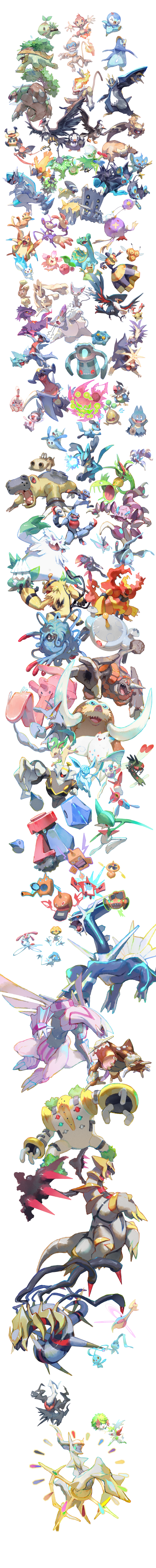 rotom, piplup, lucario, glaceon, lopunny, and 104 more (pokemon) drawn by e_volution