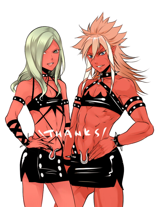 kneesocks, scanty, vanfeny vamp, and garushaa wolfein (inazuma eleven and 3 more) drawn by zuwai_kani