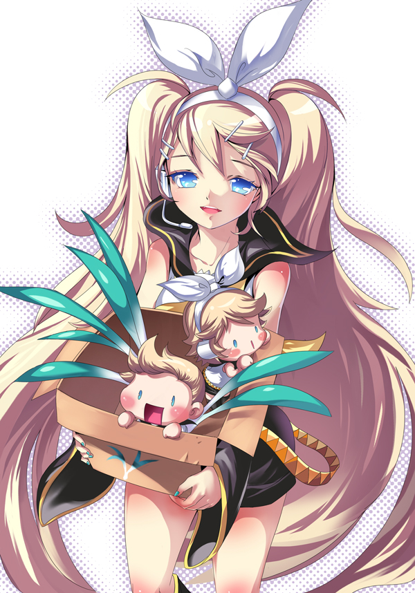 kagamine rin and kagamine len (vocaloid) drawn by himi_(himimiya)