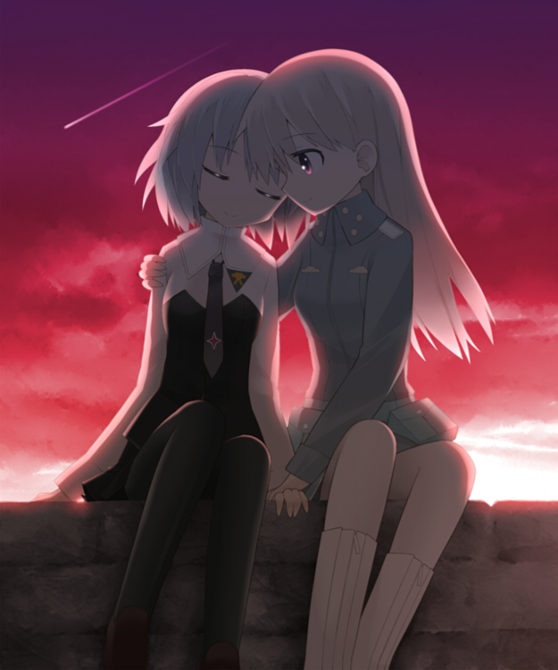 sanya v. litvyak and eila ilmatar juutilainen (world witches series and 1 more) drawn by goribote